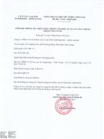 Báo cáo tài chính quý 1 năm 2014 - Công ty Cổ phần Tàu cao tốc Superdong – Kiên Giang