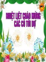 Bài giảng điện tử đề tài Bó hoa tặng cô