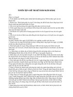 Tuyển tạp 4 đề thi môn kế toán ngân hàng