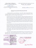 Báo cáo tài chính hợp nhất quý 1 năm 2014 - Công ty Cổ phần Sông Đà 2