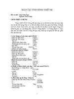 Báo cáo tình hình thiết bị trạm 220Kv