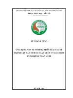 MẪU BÌA ĐỒ ÁN KHOA TRẮC ĐỊA – BẢN ĐỒ