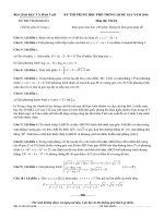 Đề thi tham khảo thpt quốc gia môn toán năm học 2016 - 2017(có đáp án chi tiết)