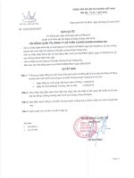 Nghị quyết Hội đồng Quản trị - Công ty cổ phần Chứng khoán Hoàng Gia