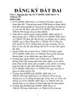 ĐỀ CƯƠNG ĐĂNG KÝ ĐẤT ĐAI ĐẦY ĐỦ