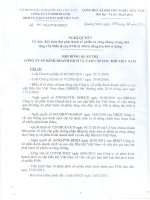 Nghị quyết Hội đồng Quản trị ngày 07-03-2011 - Công ty Cổ phần Kinh doanh Dịch vụ cao cấp Dầu khí Việt Nam