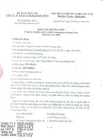 Báo cáo thường niên năm 2015 - Công ty Cổ phần Sách và Thiết bị trường học Quảng Ninh