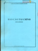 Báo cáo tài chính quý 1 năm 2014 - Công ty Cổ phần Xi măng Sài Sơn