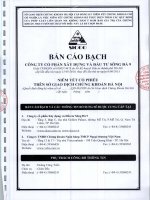 Bản cáo bạch năm 2015 - Công ty Cổ phần Xây dựng và Đầu tư Sông Đà 9