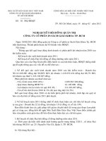 Nghị quyết Hội đồng Quản trị ngày 30-03-2011 - Công ty Cổ phần In Sách giáo khoa tại Tp.Hồ Chí Minh