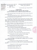 Nghị quyết Đại hội cổ đông thường niên - Công ty Cổ phần Sách và Thiết bị Giáo dục Miền Nam