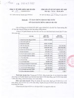 Báo cáo tài chính quý 4 năm 2014 - Công ty Cổ phần Khách sạn Sài Gòn