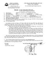 Báo cáo tài chính hợp nhất quý 1 năm 2016 - Công ty Cổ phần Vận tải biển Sài Gòn