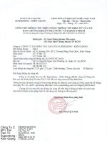 Báo cáo tài chính quý 3 năm 2015 - Công ty Cổ phần Tàu cao tốc Superdong – Kiên Giang