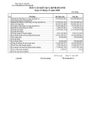 Báo cáo tài chính quý 4 năm 2009 - Công ty Cổ phần Đầu tư Xây dựng và Phát triển Đô thị Sông Đà