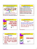 Bài giảng cấp thoát nước