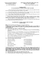 Nghị quyết đại hội cổ đông ngày 09-04-2009 - Công ty Cổ phần Xây lắp và Đầu tư Sông Đà