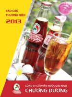 Báo cáo thường niên năm 2012 - Công ty Cổ phần Nước giải khát Chương Dương