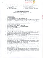 Báo cáo thường niên năm 2013 - Công ty Cổ phần Sông Đà 505