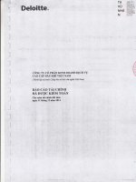 Báo cáo tài chính năm 2014 (đã kiểm toán) - Công ty Cổ phần Kinh doanh Dịch vụ cao cấp Dầu khí Việt Nam
