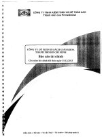 Báo cáo tài chính năm 2013 (đã kiểm toán) - Công ty Cổ phần In Sách giáo khoa tại Tp.Hồ Chí Minh