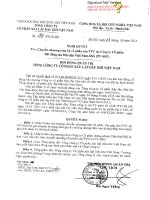 Nghị quyết Hội đồng Quản trị - Tổng Công ty cổ phần Xây lắp Dầu khí Việt Nam