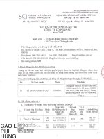 Báo cáo tình hình quản trị công ty - Công ty Cổ phần SCI