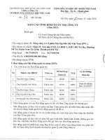 Báo cáo tình hình quản trị công ty - Tổng Công ty cổ phần Xây lắp Dầu khí Việt Nam