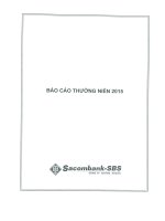Báo cáo thường niên năm 2015 - Công ty Cổ phần Chứng khoán Ngân hàng Sài Gòn Thương Tín