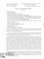 Báo cáo thường niên năm 2014 - Công ty Cổ phần Sông Đà 10