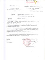 Báo cáo tài chính quý 3 năm 2015 - Công ty Cổ phần SCI