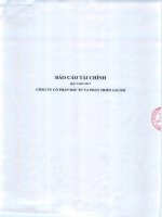 Báo cáo tài chính công ty mẹ quý 4 năm 2015 - Công ty Cổ phần Đầu tư và Phát triển Sacom