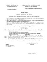 Nghị quyết Hội đồng Quản trị ngày 13-04-2011 - Công ty Cổ phần Địa ốc Sài Gòn Thương Tín