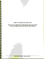 Báo cáo tài chính quý 2 năm 2014 (đã soát xét) - Công ty Cổ phần Xây dựng số 5