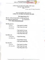 Báo cáo thường niên năm 2012 - Công ty Cổ phần Xi măng Sài Sơn