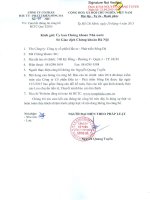 Báo cáo tài chính quý 1 năm 2015 - Công ty cổ phần Đầu tư - Phát triển Sông Đà