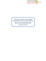 Báo cáo tài chính hợp nhất quý 2 năm 2015 - Công ty Cổ phần Công trình Giao thông Vận tải Quảng Nam
