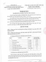 Nghị quyết Đại hội cổ đông thường niên - Công ty Cổ phần Xây lắp Dầu khí Miền Trung