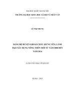 Đảng bộ huyện khoái châu () lãnh đạo xây dựng nông thôn mới từ năm 2008 đến năm 2014 