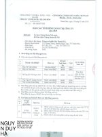 Báo cáo tình hình quản trị công ty - Công ty cổ phần Bia Thanh Hóa