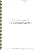 Báo cáo tài chính năm 2014 (đã kiểm toán) - Công ty Cổ phần Xây dựng số 5