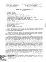 Báo cáo thường niên năm 2015 - Công ty Cổ phần Sông Đà 10