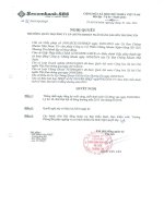 Nghị quyết Hội đồng Quản trị - Công ty Cổ phần Chứng khoán Ngân hàng Sài Gòn Thương Tín