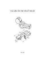 Tài luyện ôn thi vẽ kĩ thuật