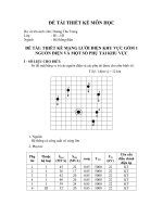 đồ án môn học lưới điện trong hệ thống điện