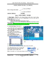 Giáo trình tin học văn phòng word 2003 và excel 2003 của PGD  ĐT Nga Sơn