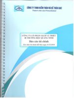 Báo cáo tài chính năm 2014 (đã kiểm toán) - Công ty Cổ phần Sách và Thiết bị trường học Quảng Ninh