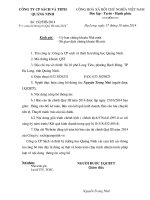 Báo cáo tài chính quý 3 năm 2014 - Công ty Cổ phần Sách và Thiết bị trường học Quảng Ninh