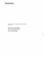 Báo cáo tài chính công ty mẹ năm 2011 (đã kiểm toán) - Tổng Công ty cổ phần Xây lắp Dầu khí Việt Nam
