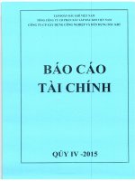 Báo cáo tài chính quý 4 năm 2015 - Công ty Cổ phần Xây dựng công nghiệp và dân dụng Dầu khí